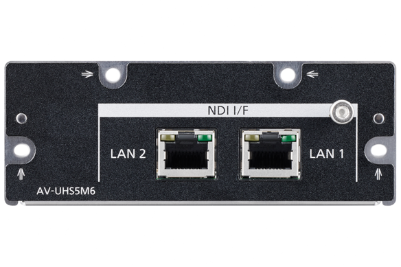 NDI and NDI HX Streaming Input and Output for AV-UHS500 4K Live Production Video Switcher with AV-UHS5M6G